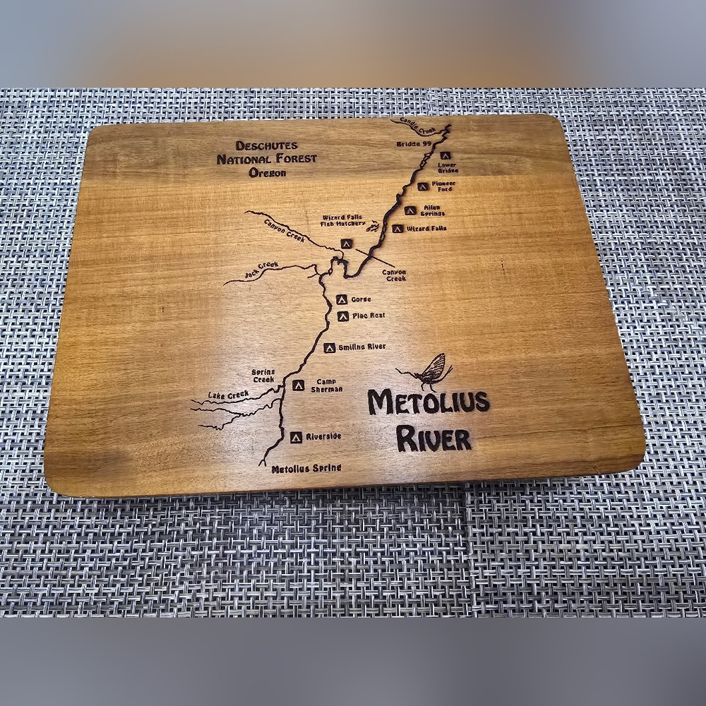 Metolius River Oregon Upcycled Laser Burn